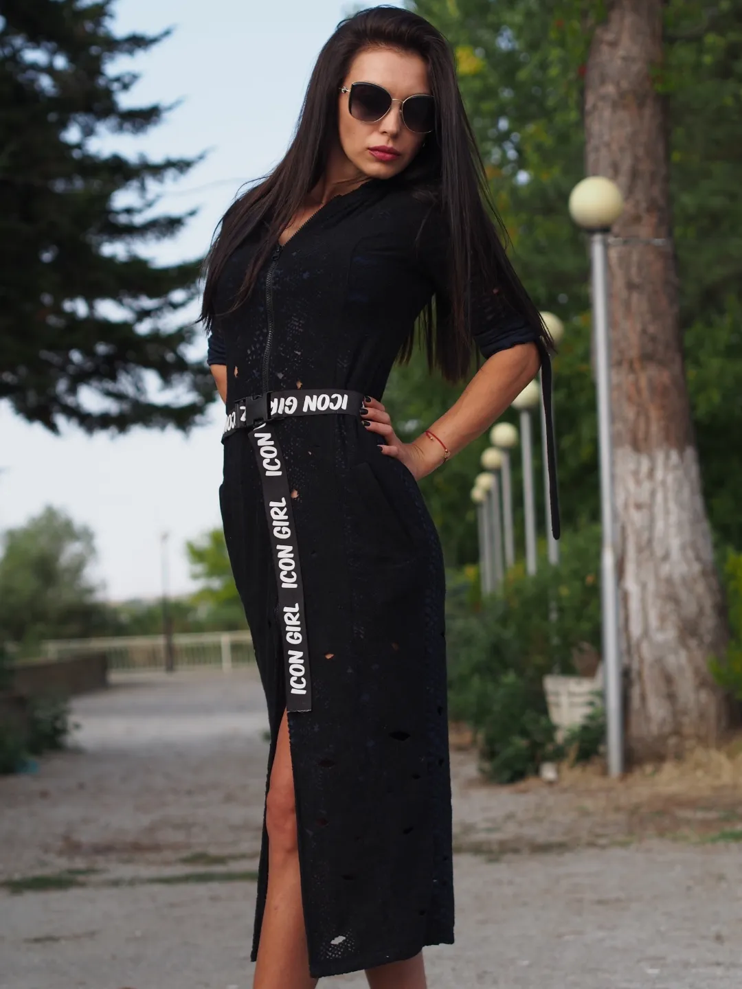 Extravagant Black Long Dress Jacket, Avantgarde Dress Jacket