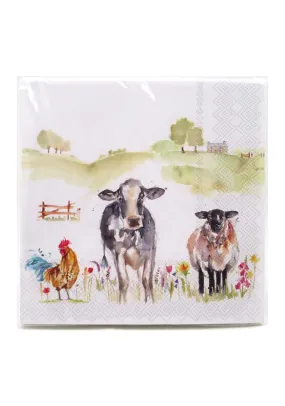 Farmyard Napkins Pack 20