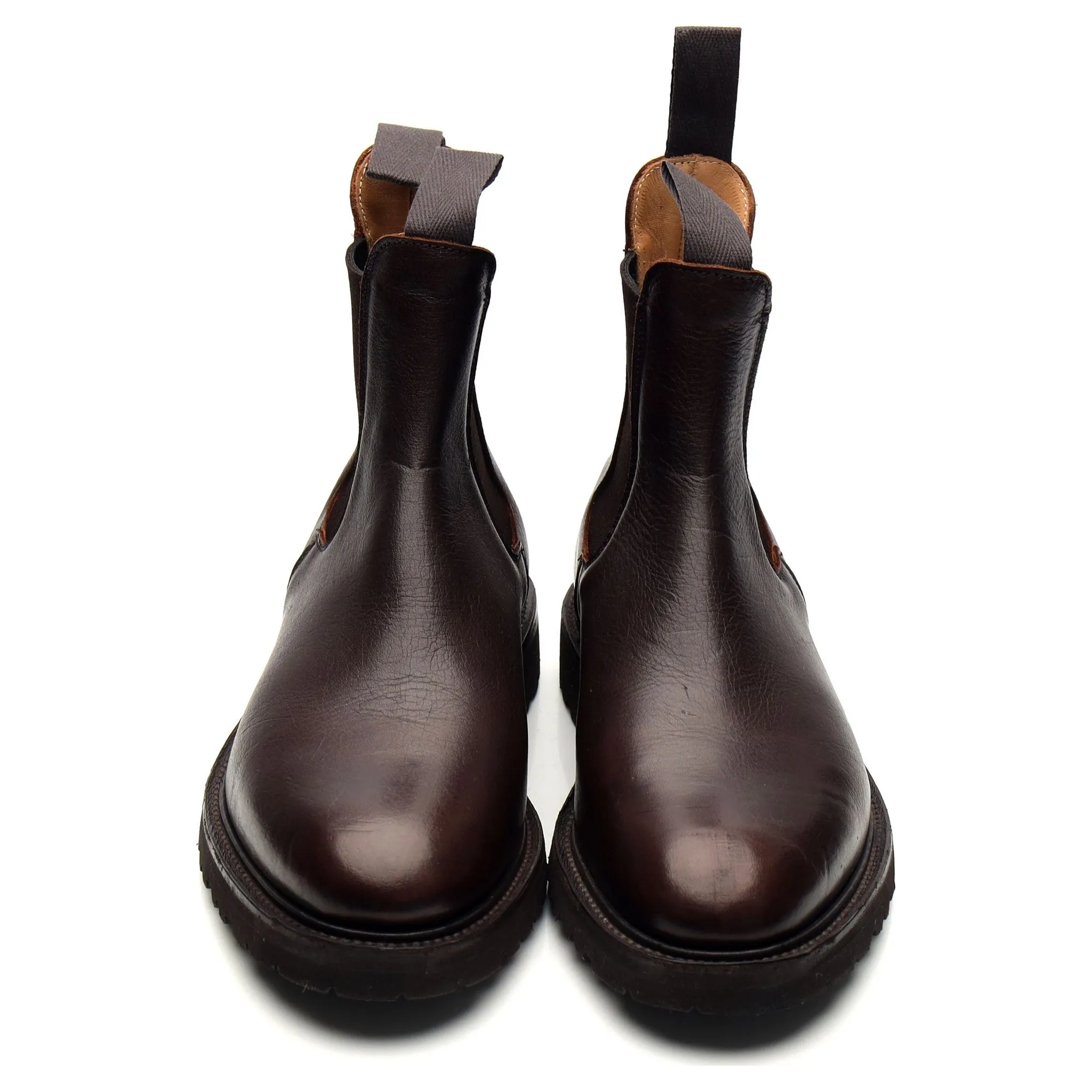 'Gigio' Dark Brown Kudu Leather Chelsea Boots UK 7