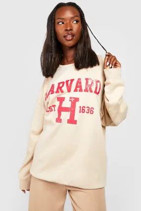 Harvard University License Oversized Sweater