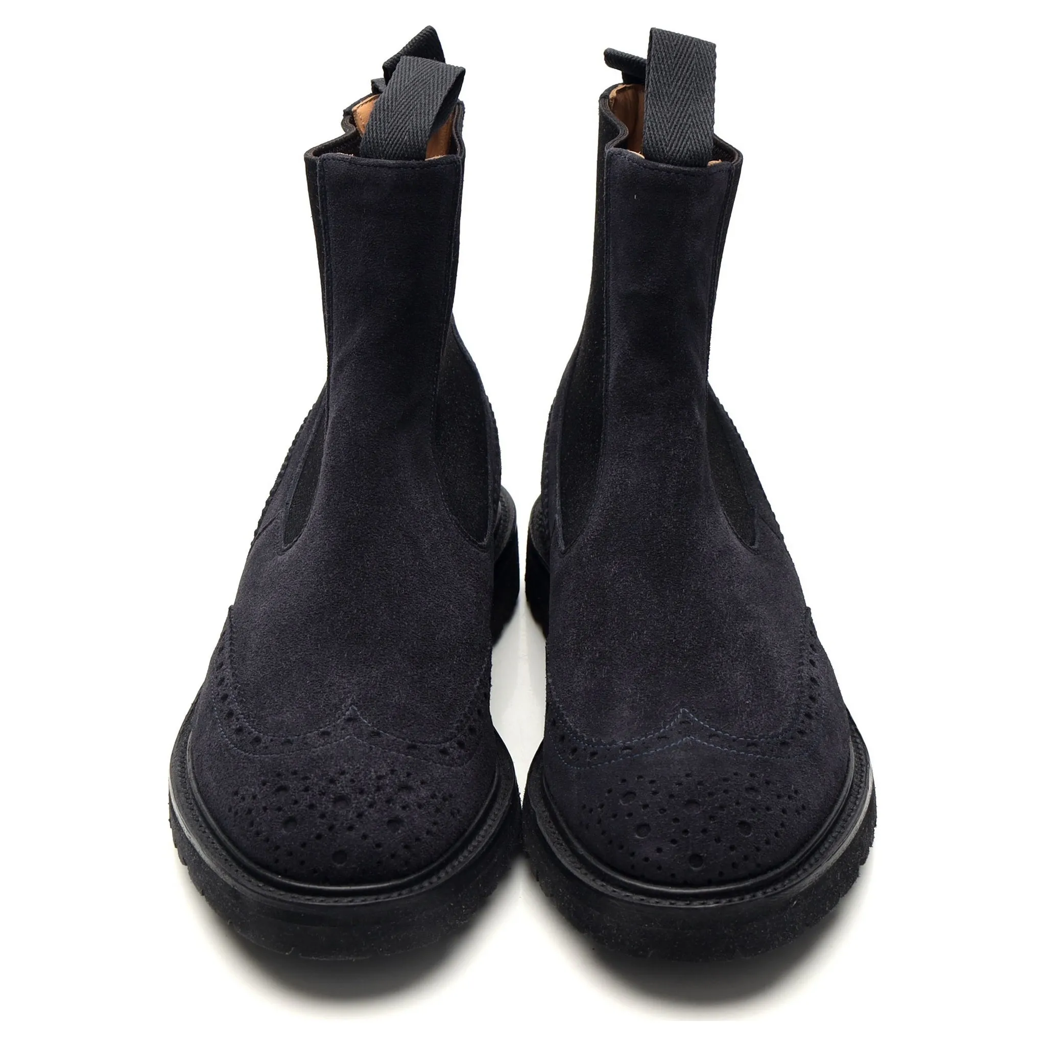 'Henry' Navy Blue Suede Chelsea Boots UK 6.5