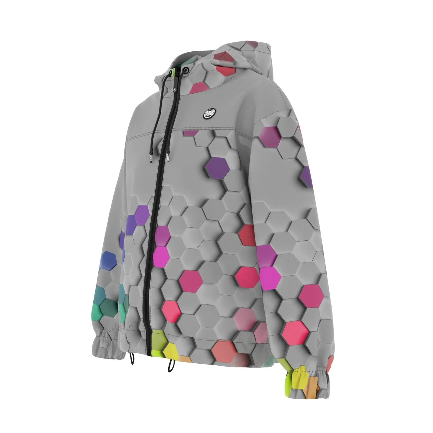 Hexagonal Colors Windbreaker