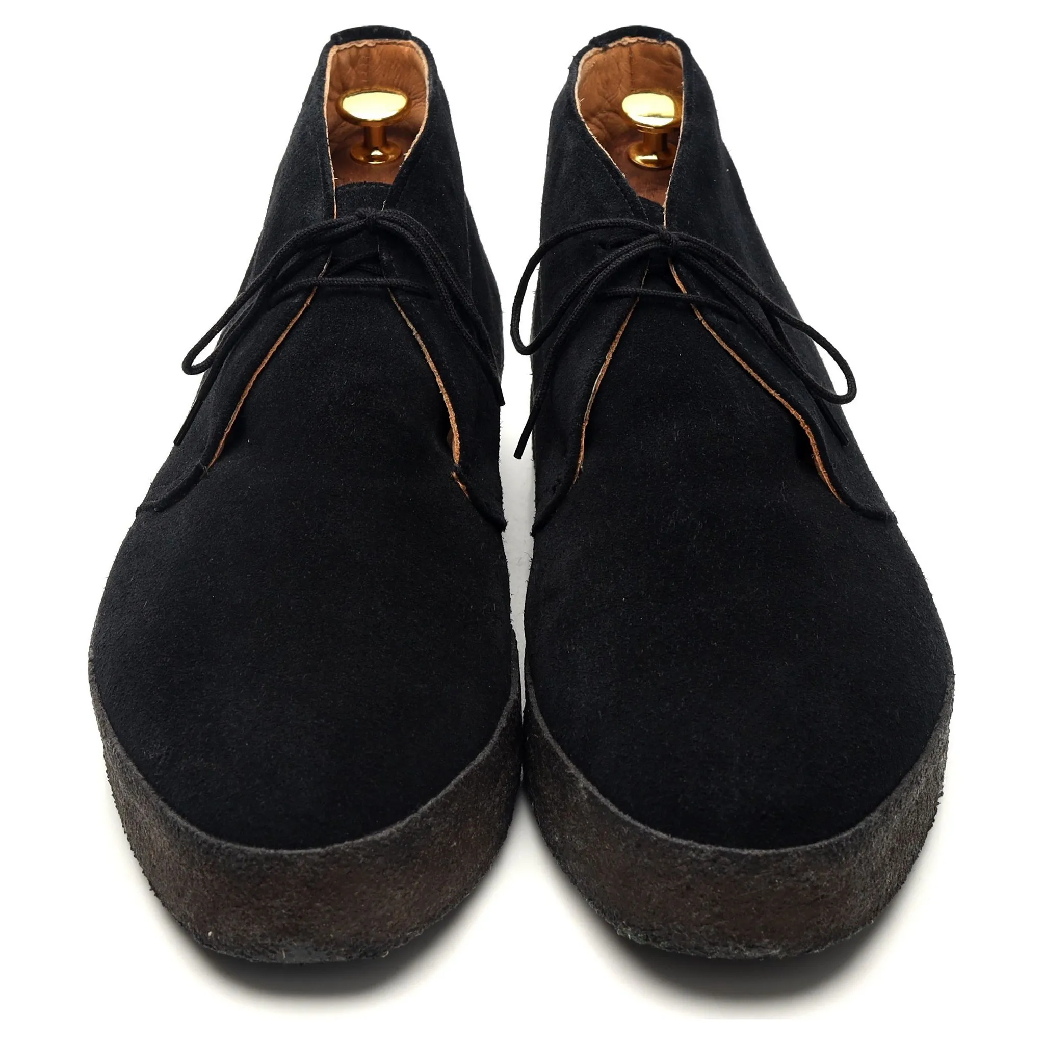 'Hi-Top' Black Suede Chukka Boots UK 11