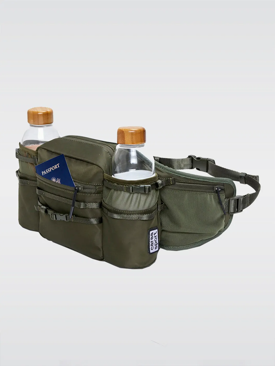 Hiking Waistpack - Olive With Black Hardware