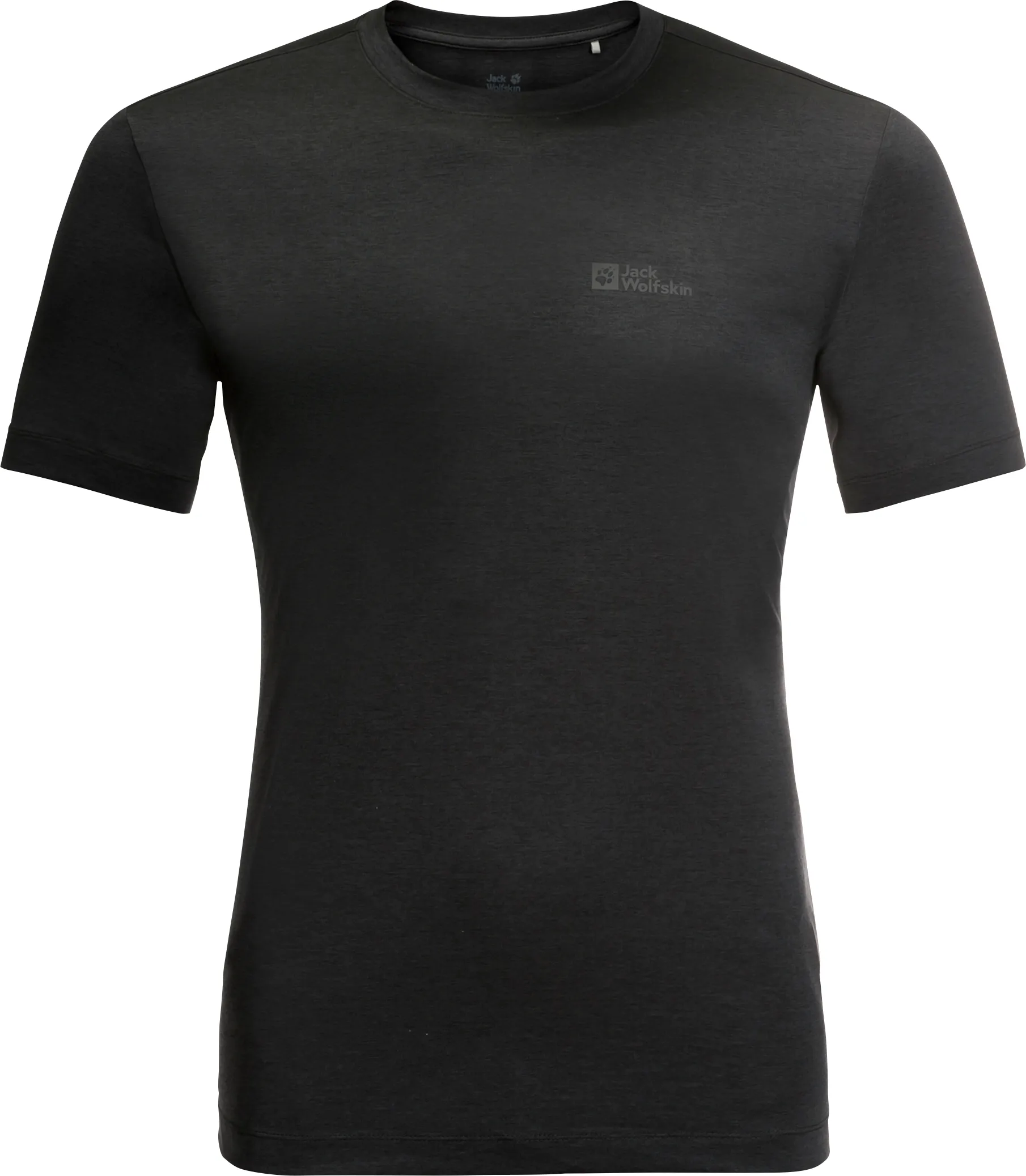 Jack Wolfskin Men's Hiking Short Sleeve T-Shirt Black | Buy Jack Wolfskin Men's Hiking Short Sleeve T-Shirt Black here