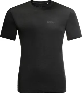 Jack Wolfskin Men's Hiking Short Sleeve T-Shirt Black | Buy Jack Wolfskin Men's Hiking Short Sleeve T-Shirt Black here