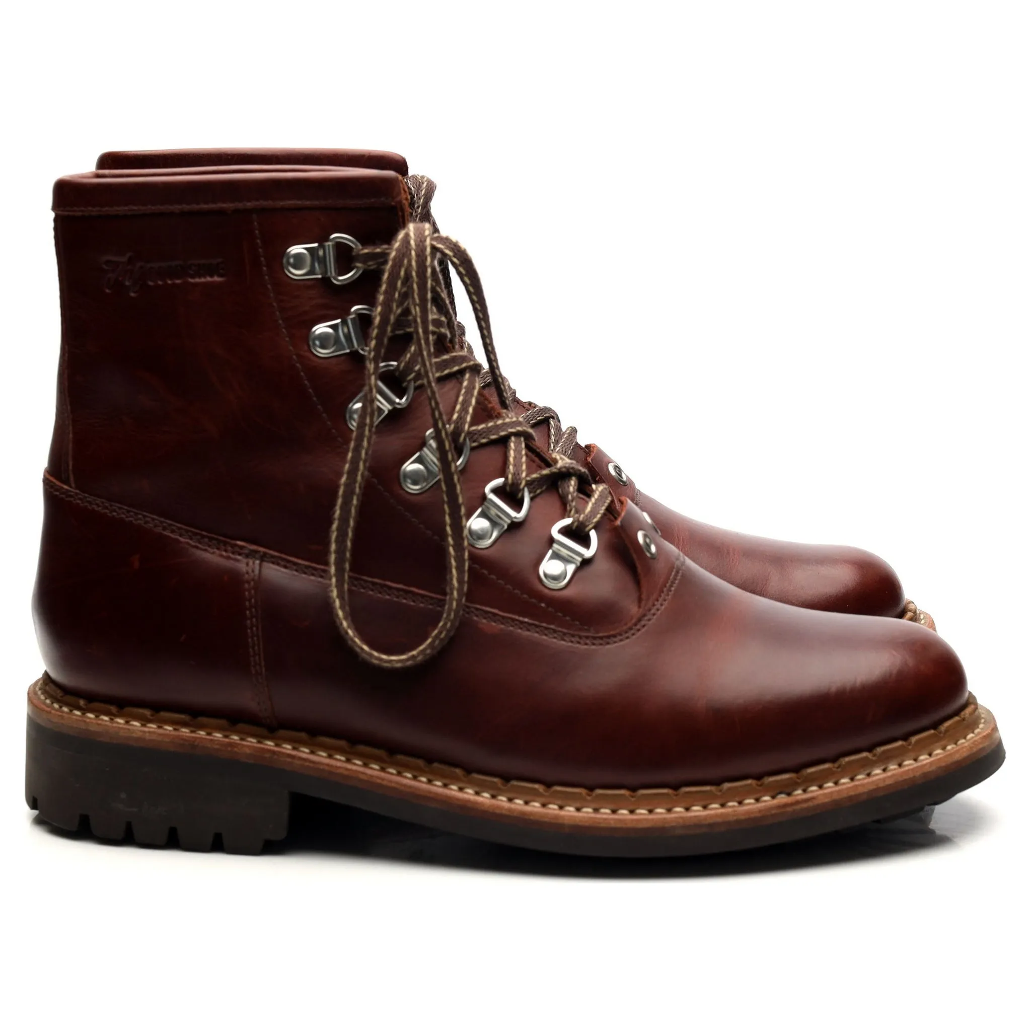 'Justin' Brown Leather Boots UK 6 G