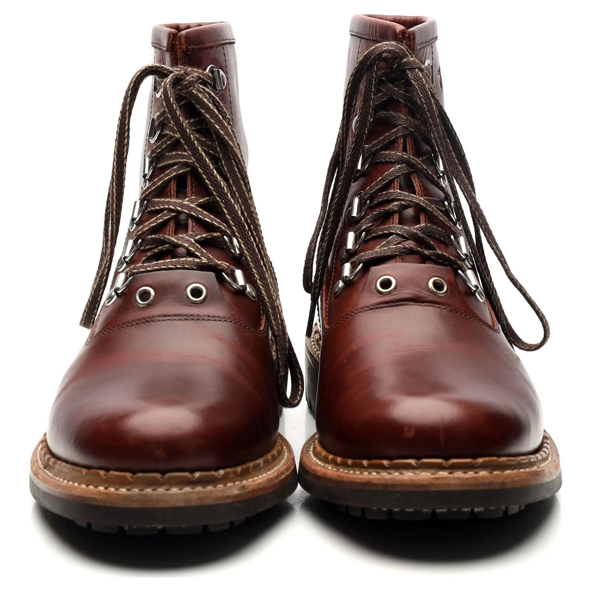 'Justin' Brown Leather Boots UK 6 G