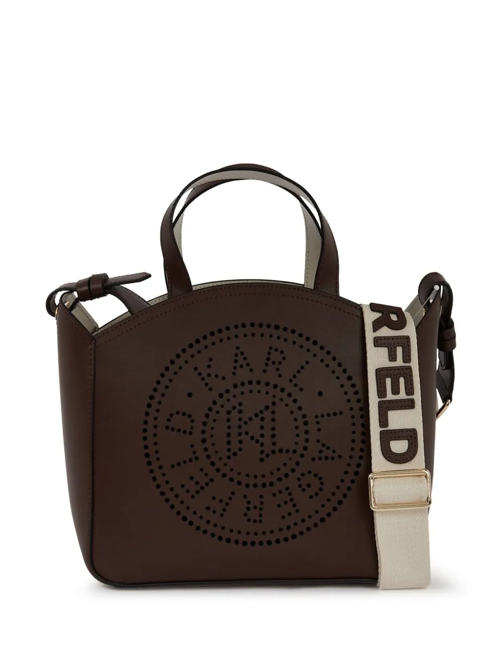 Karl Lagerfeld small Circle tote bag - Brown