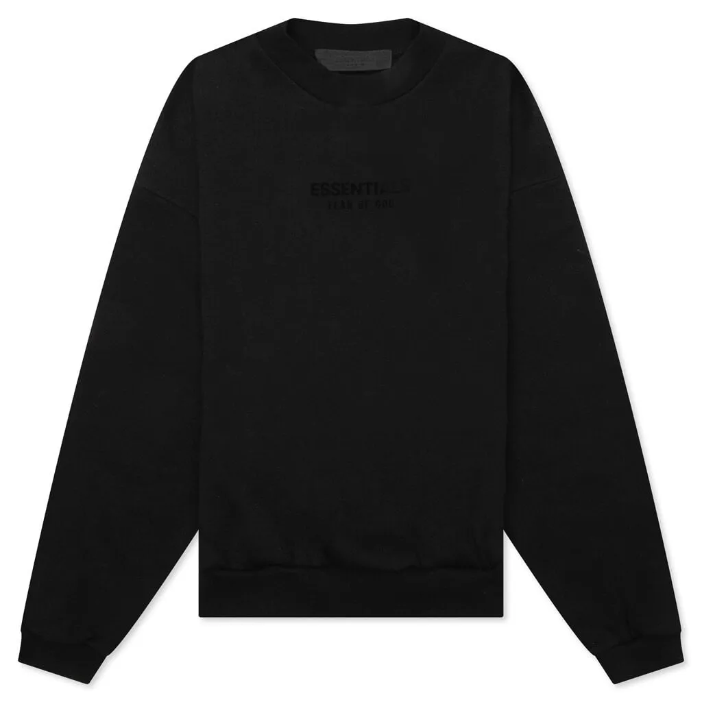 Kids Crewneck - Jet Black