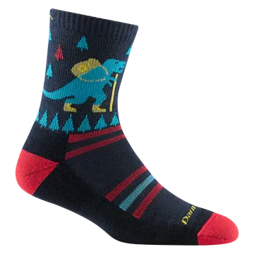 Kids Ty-Ranger-Saurus Micro Crew Lightweight Hiking Sock