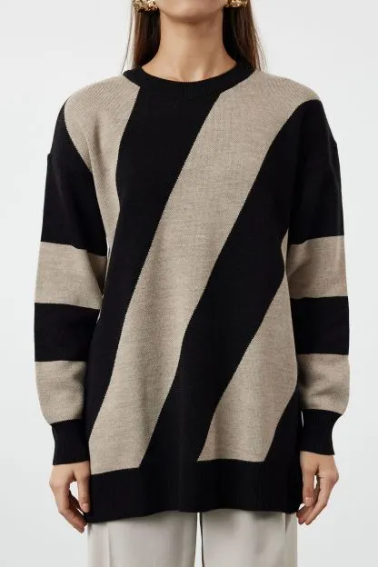 Knitted Striped Sweater