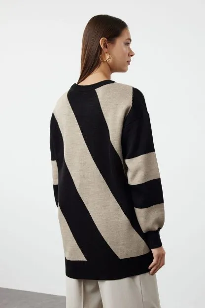 Knitted Striped Sweater