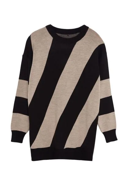 Knitted Striped Sweater