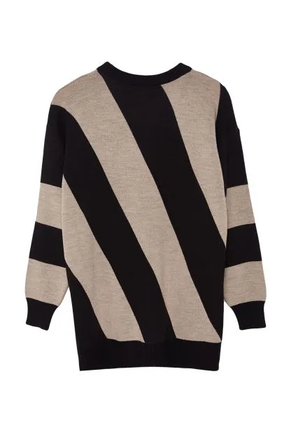 Knitted Striped Sweater