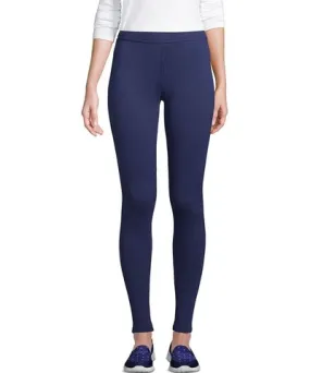 Lands' End Women's Petite High Rise Serious Sweats Fleece Lined Pocket Leggings