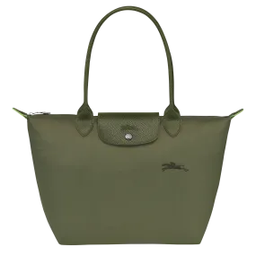 Le Pliage Green M Tote bag Forest - Recycled canvas