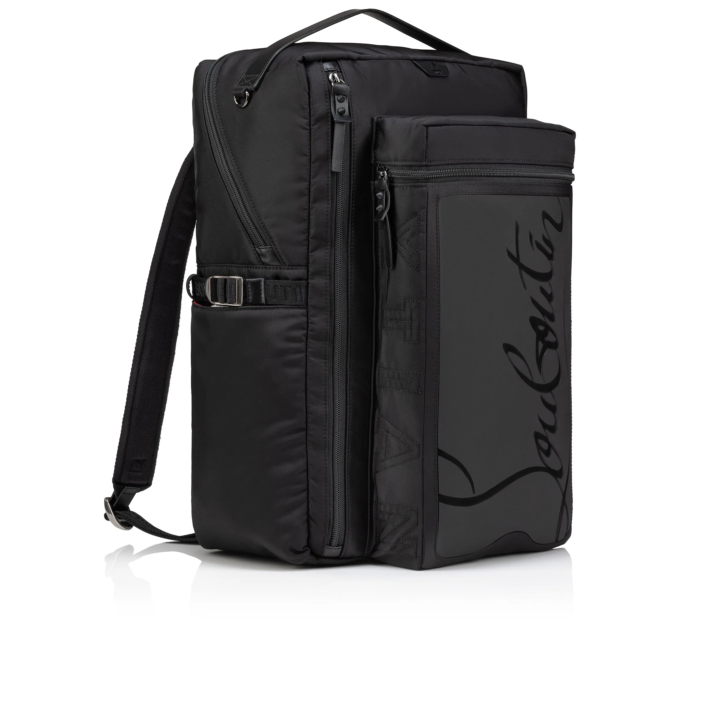 Loubideal Backpack - Rubber and fabric - Black