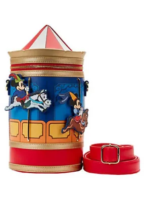 Loungefly Disney Brave Little Tailor Mickey & Minnie Carousel Crossbody Bag