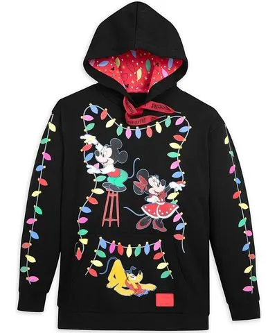 Loungefly Mickey Mouse and Friends Loungefly Glow-in-the-Dark Pullover Hoodie for Adults