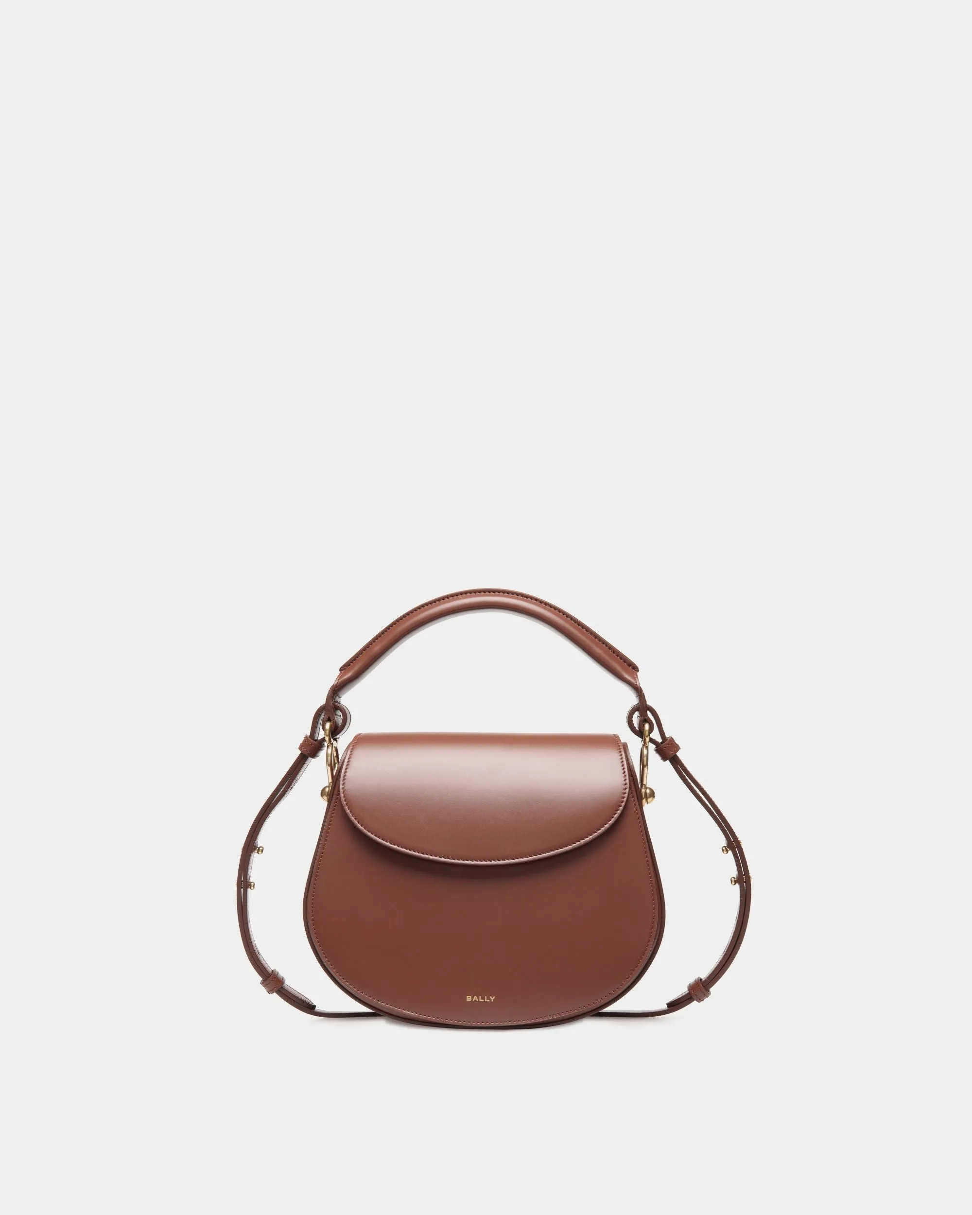 Lune Crossbody Bag In Brown Leather 