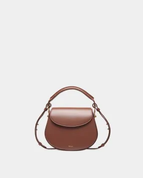 Lune Crossbody Bag In Brown Leather 