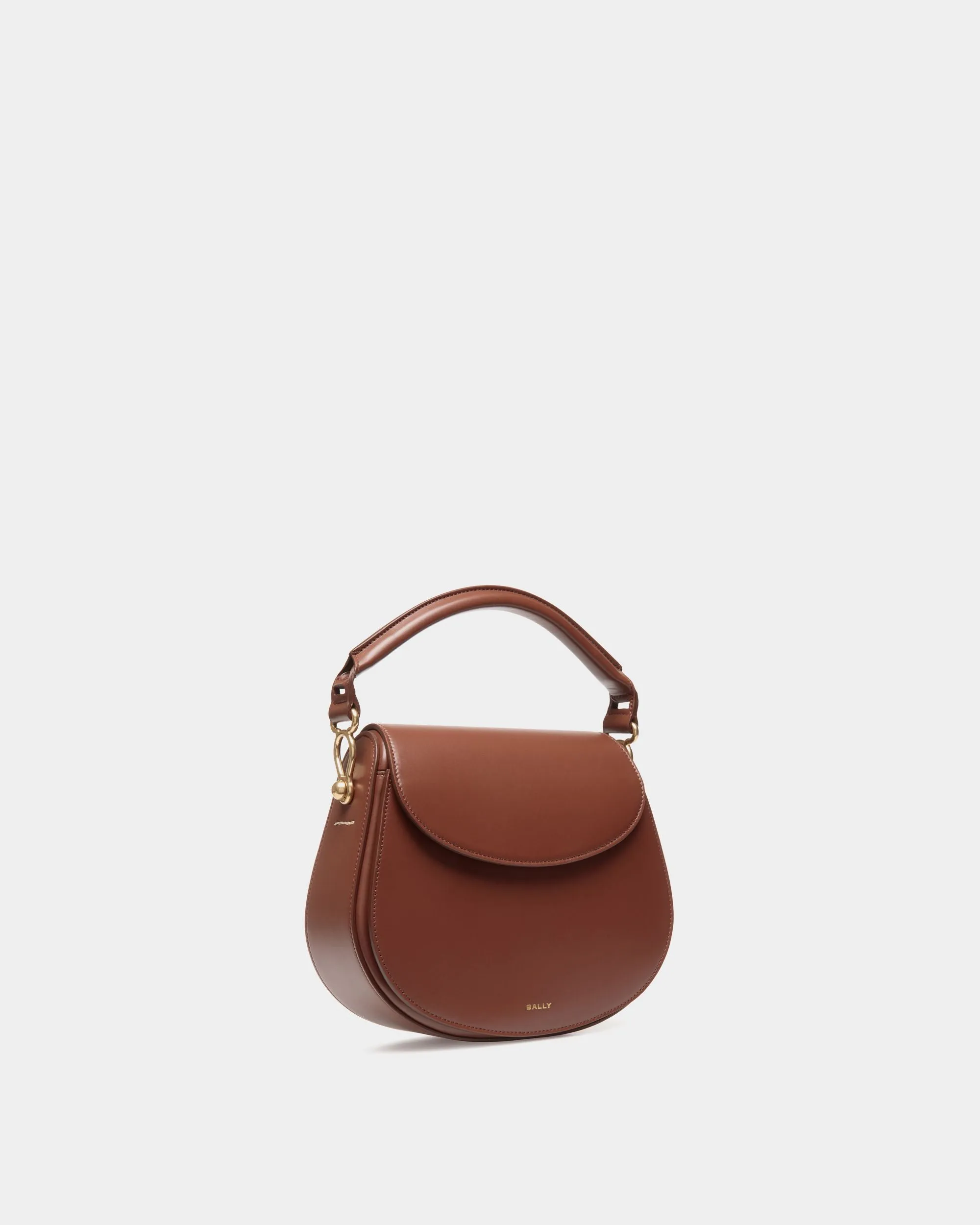 Lune Crossbody Bag In Brown Leather 