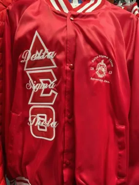 M3 Custom Satin Baseball Jacket - Delta Sigma Theta