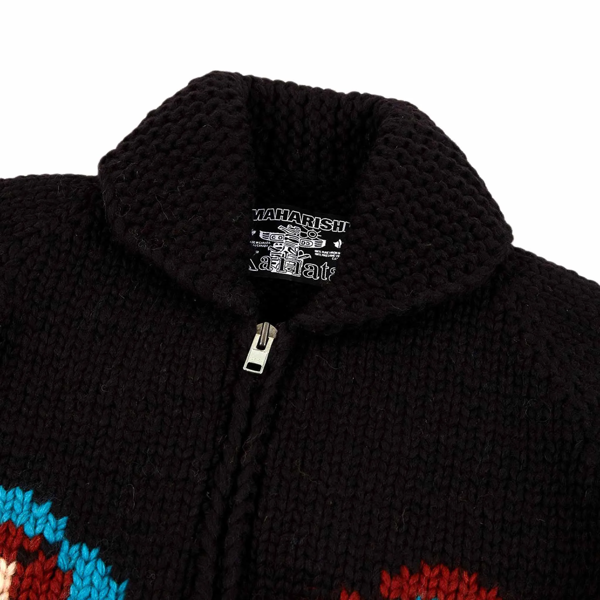 Maharishi Anti-War Cowichan Sweater Black