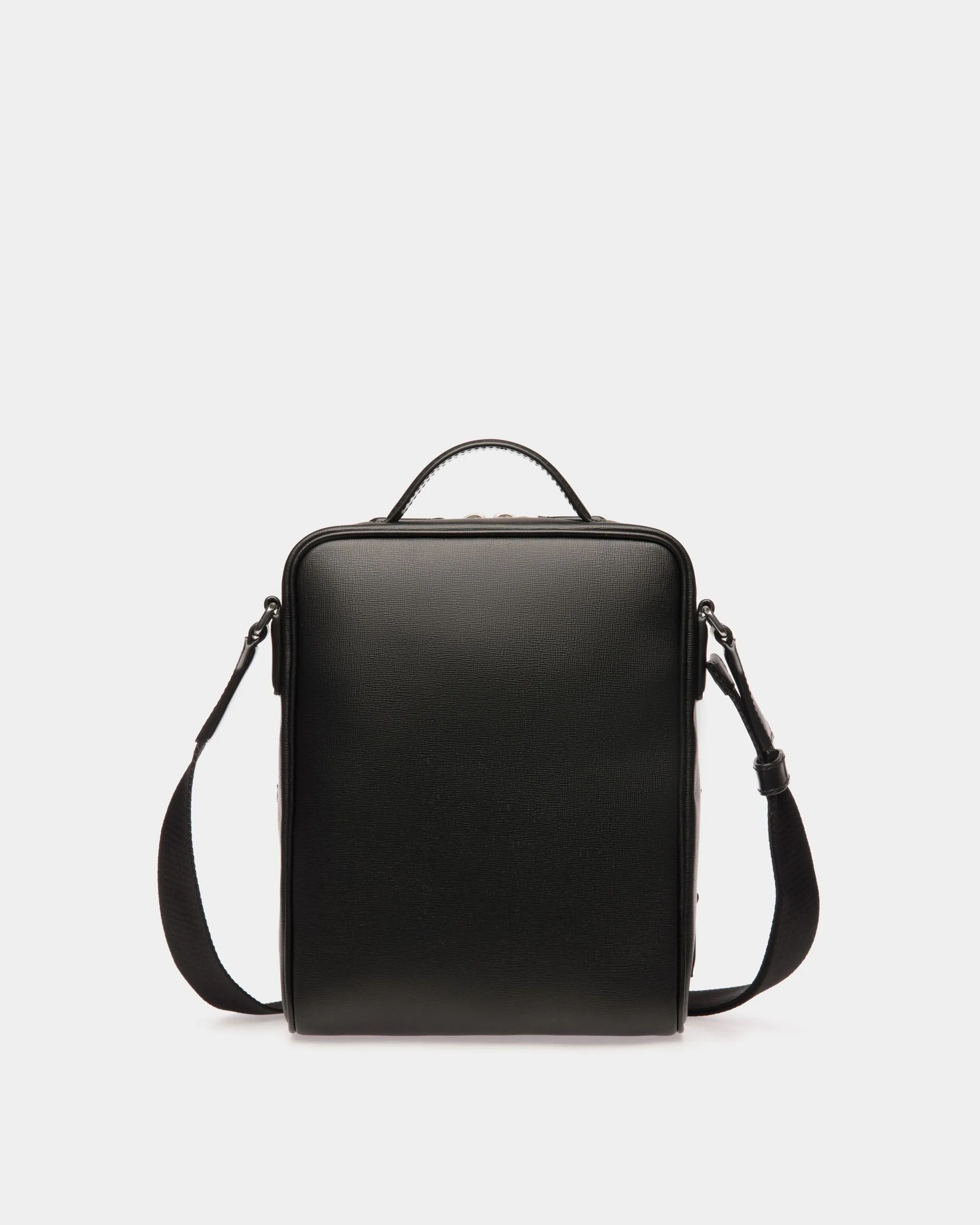 Mythos Crossbody Bag In Black Recycled Leather 