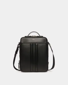 Mythos Crossbody Bag In Black Recycled Leather 