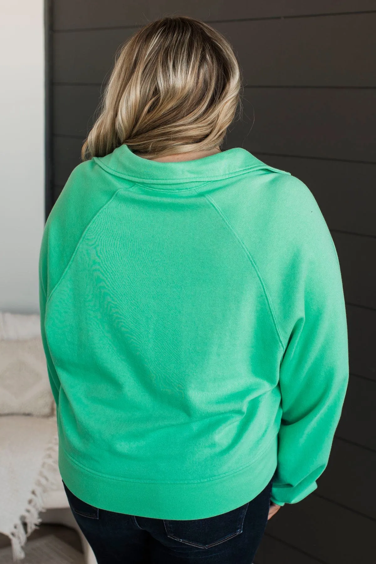 Natural Charm Pullover Top- Shamrock