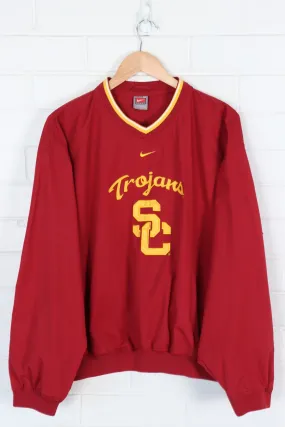 NIKE Centre Swoosh Trojan USC College V-Neck Pullover (XXL)