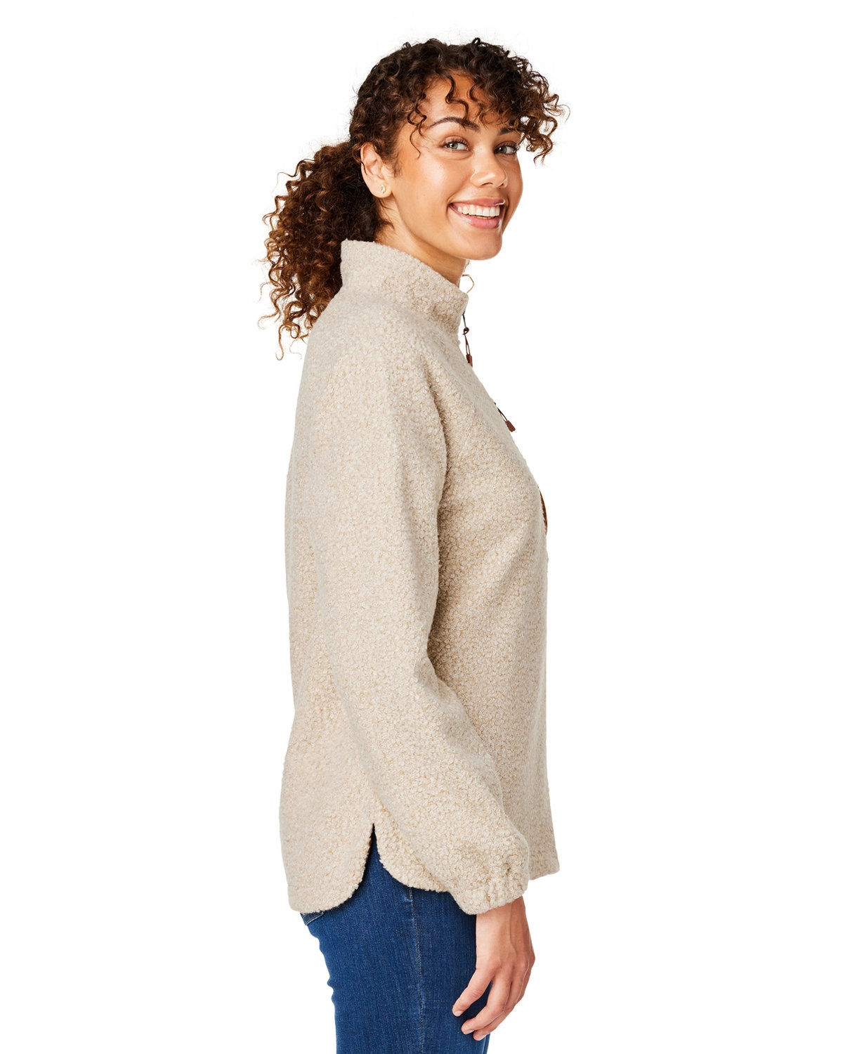 North End NE713W Ladies' Aura Sweater Fleece Quarter-Zip SKU: NE713W