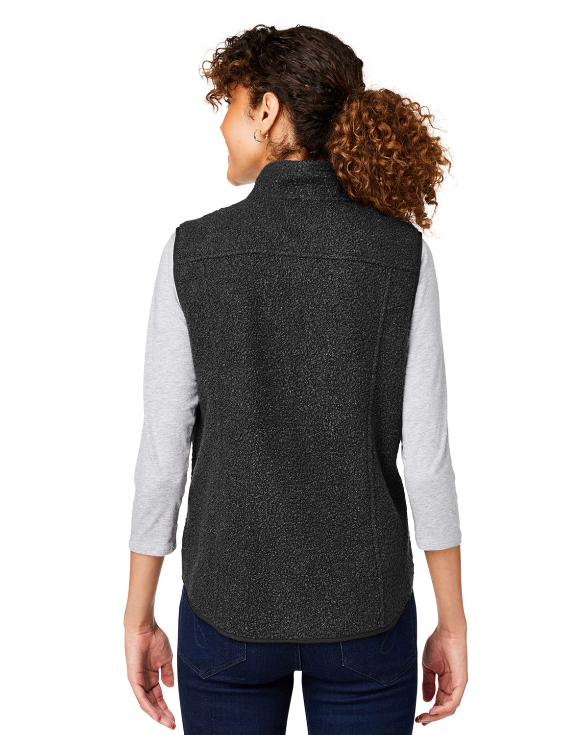 North End NE714W Ladies' Aura Sweater Fleece Vest SKU: NE714W