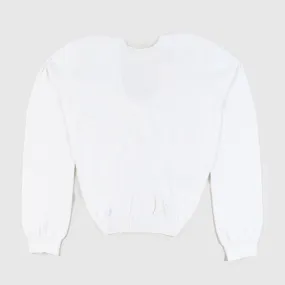 N° 21 White Pullover With Weave For Girl