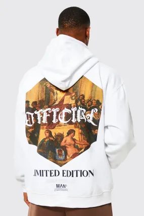 Oversized Renaissance Graphic Hoodie | boohooMAN UK