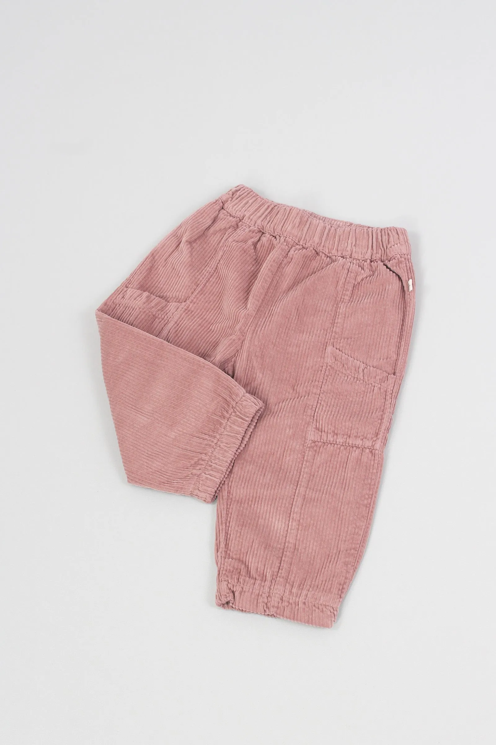 Pantalone Cargo Velluto Mauve