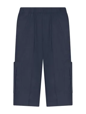 Pantalone corto Cargo in Super Fresh - Bleu