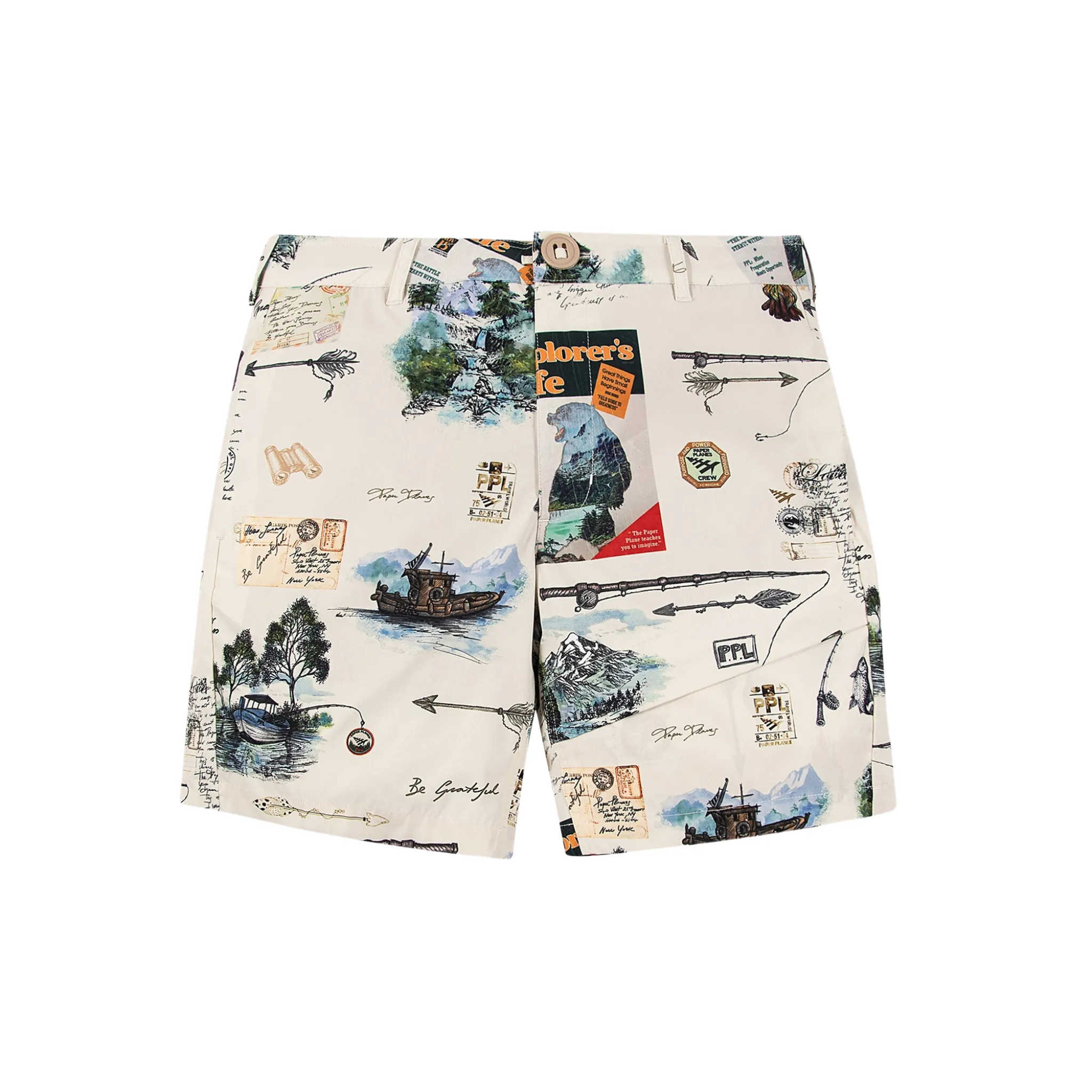 Paper Plane Explorer Life Cargo Short