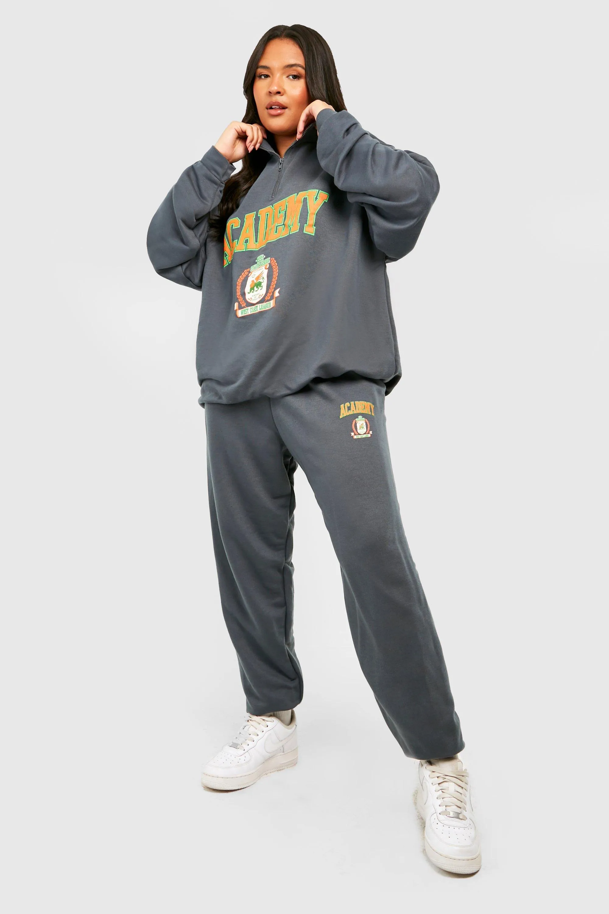 Plus Academy Half Zip Sweater Tracksuit