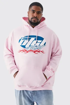 Plus Ofcl Graphic Hoodie | boohooMAN UK