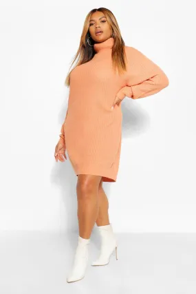 Plus Turtleneck Sweater Dress