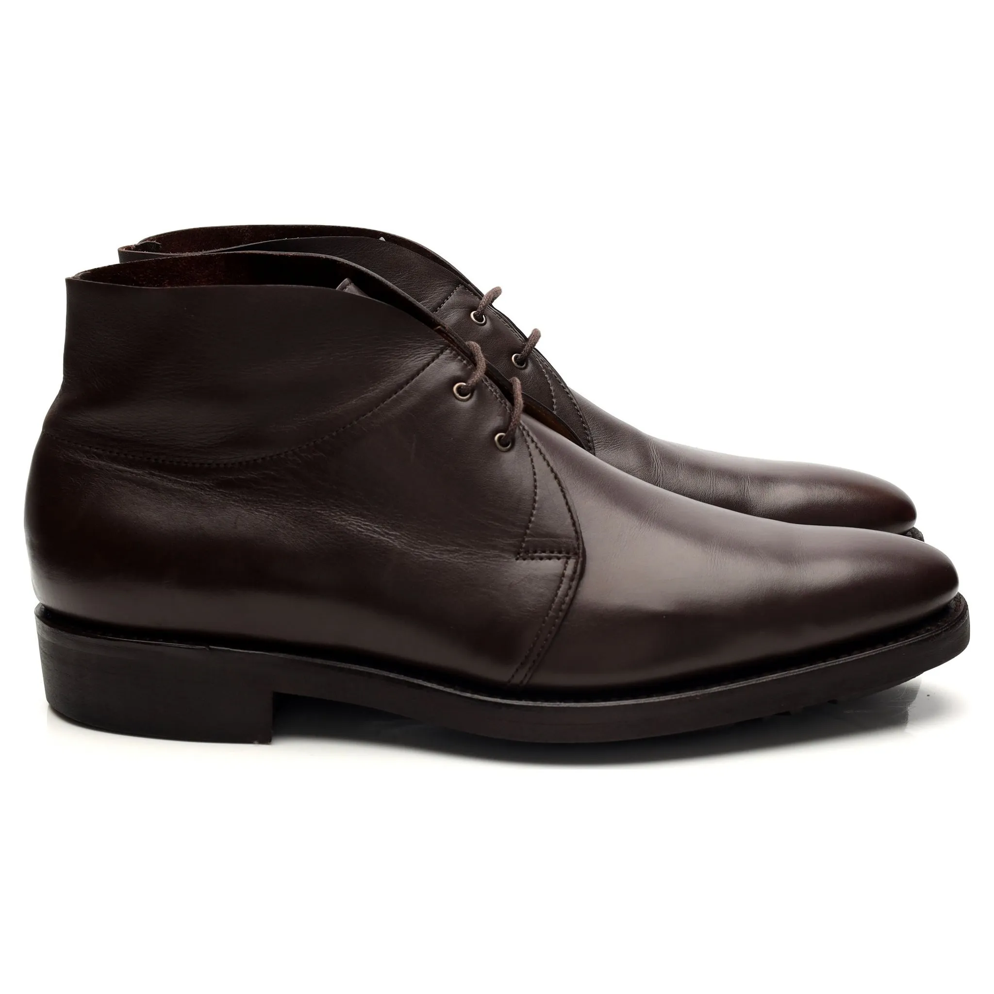 'Romsey II' Dark Brown Leather Boots UK 8 E