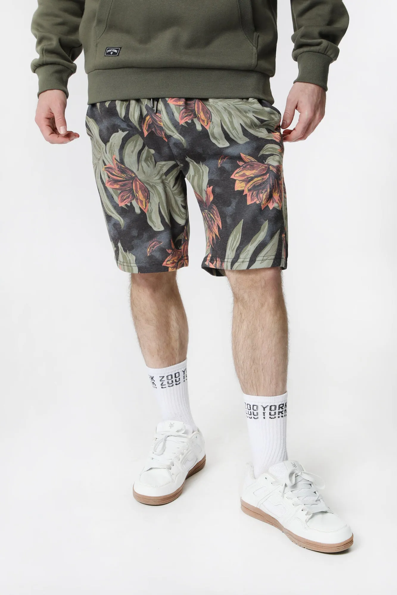 Short En Molleton Motif Tropical Zoo York Homme