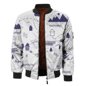 Sketchy Forest Bomber Jacket