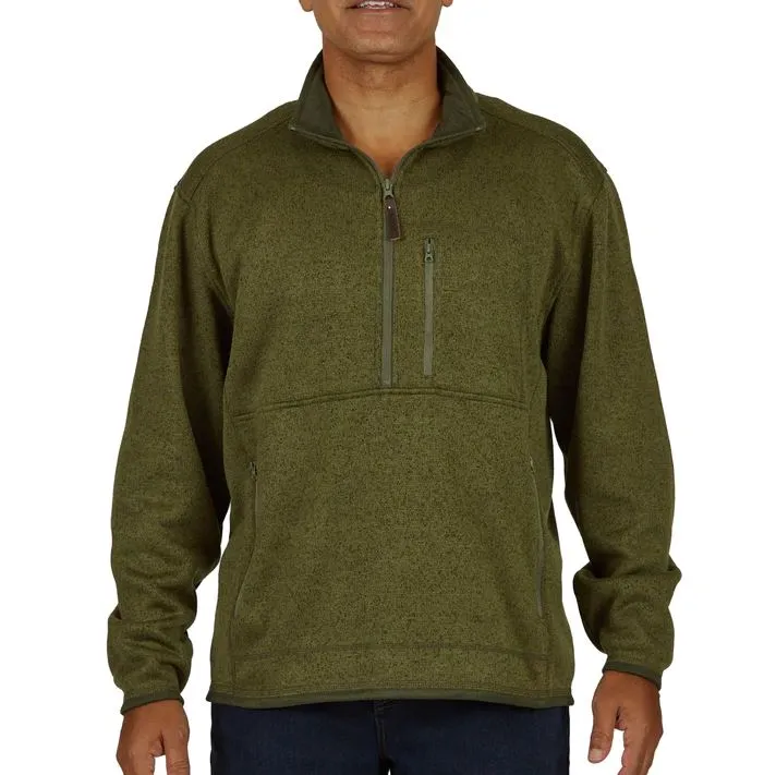 Smith's Workwear Mens 1/4 Zip Sweater Fleece Jacket