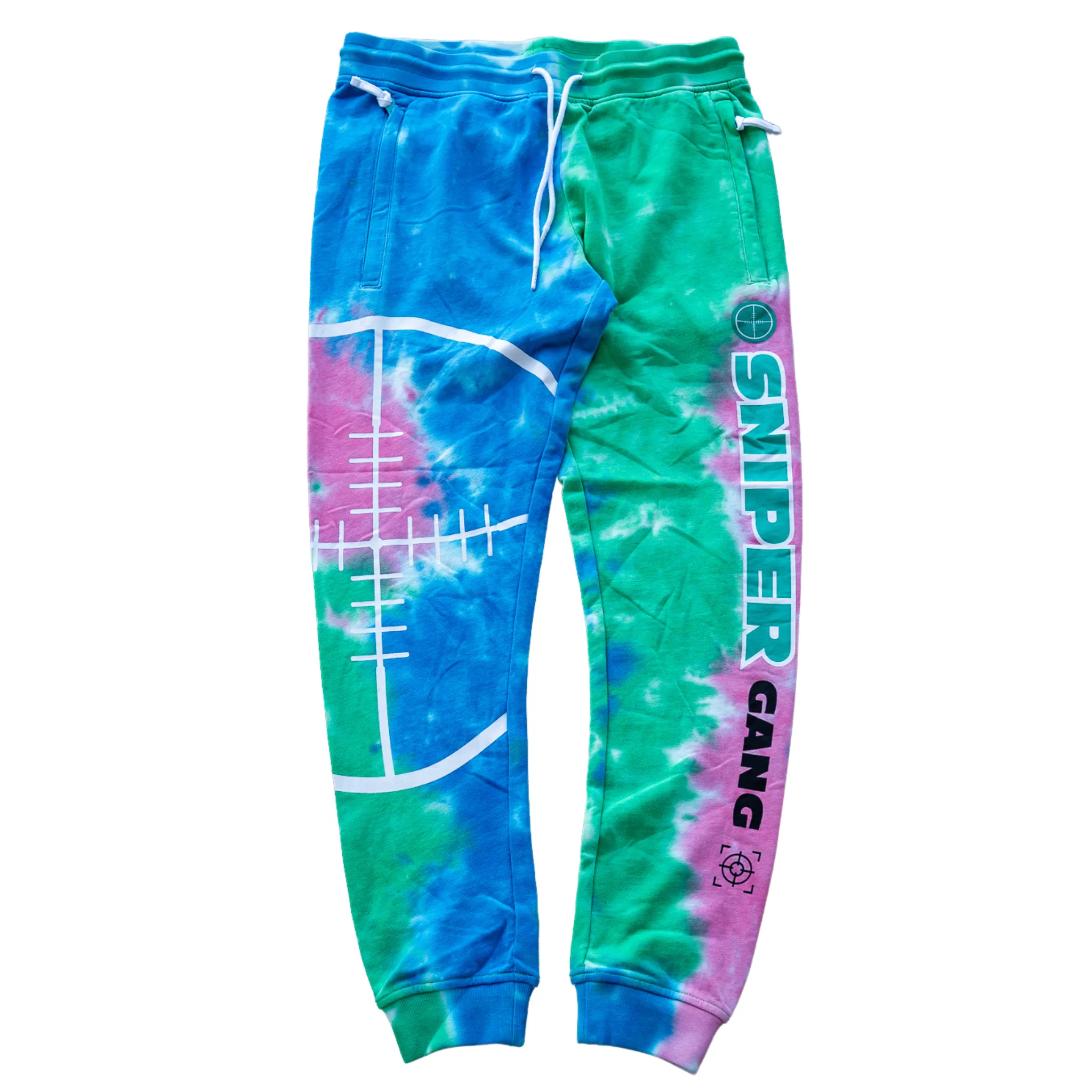 Sniper Gang NFL Tie-Dye Joggers (Blue/Multi)