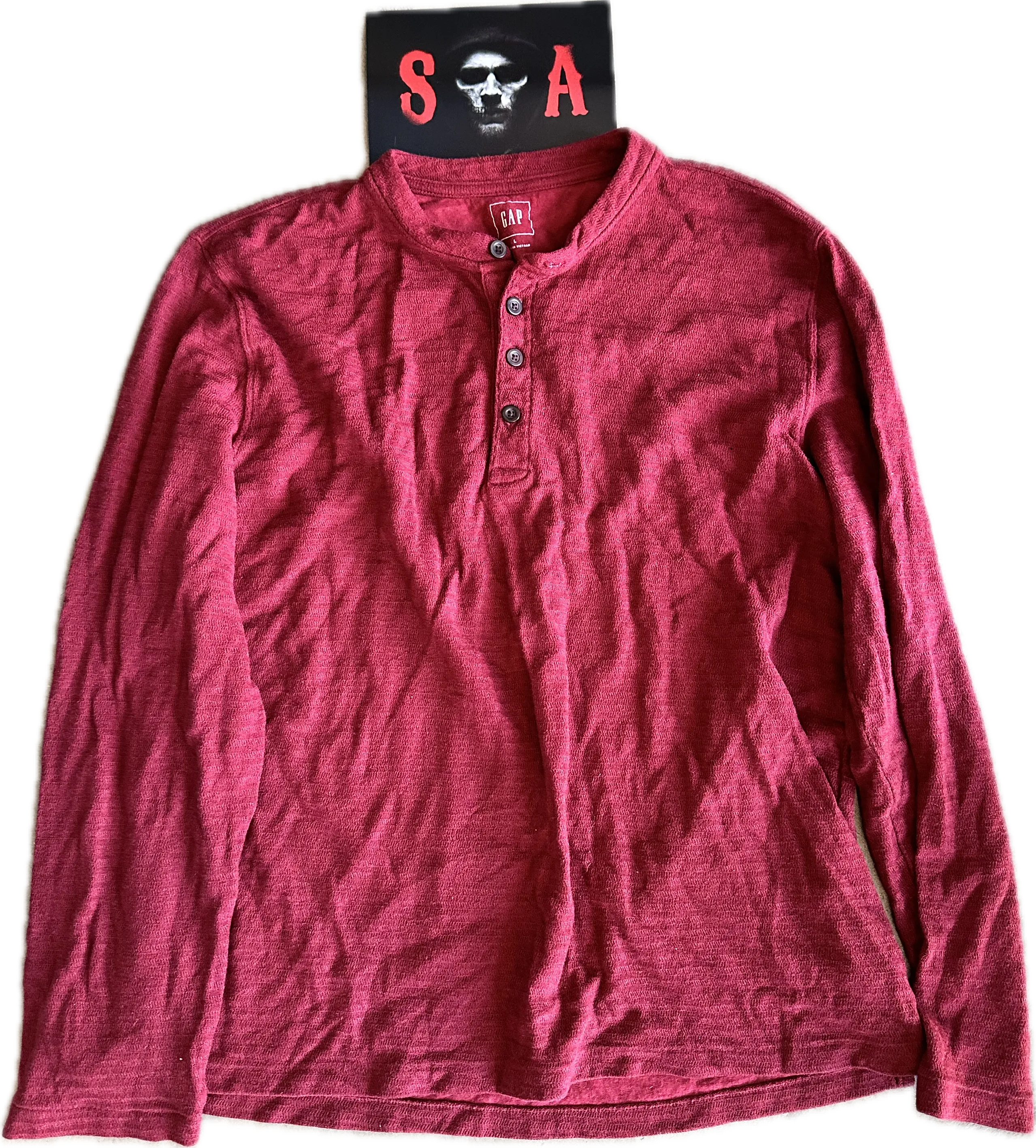 SOA: Chibs Red Pullover Shirt (L)