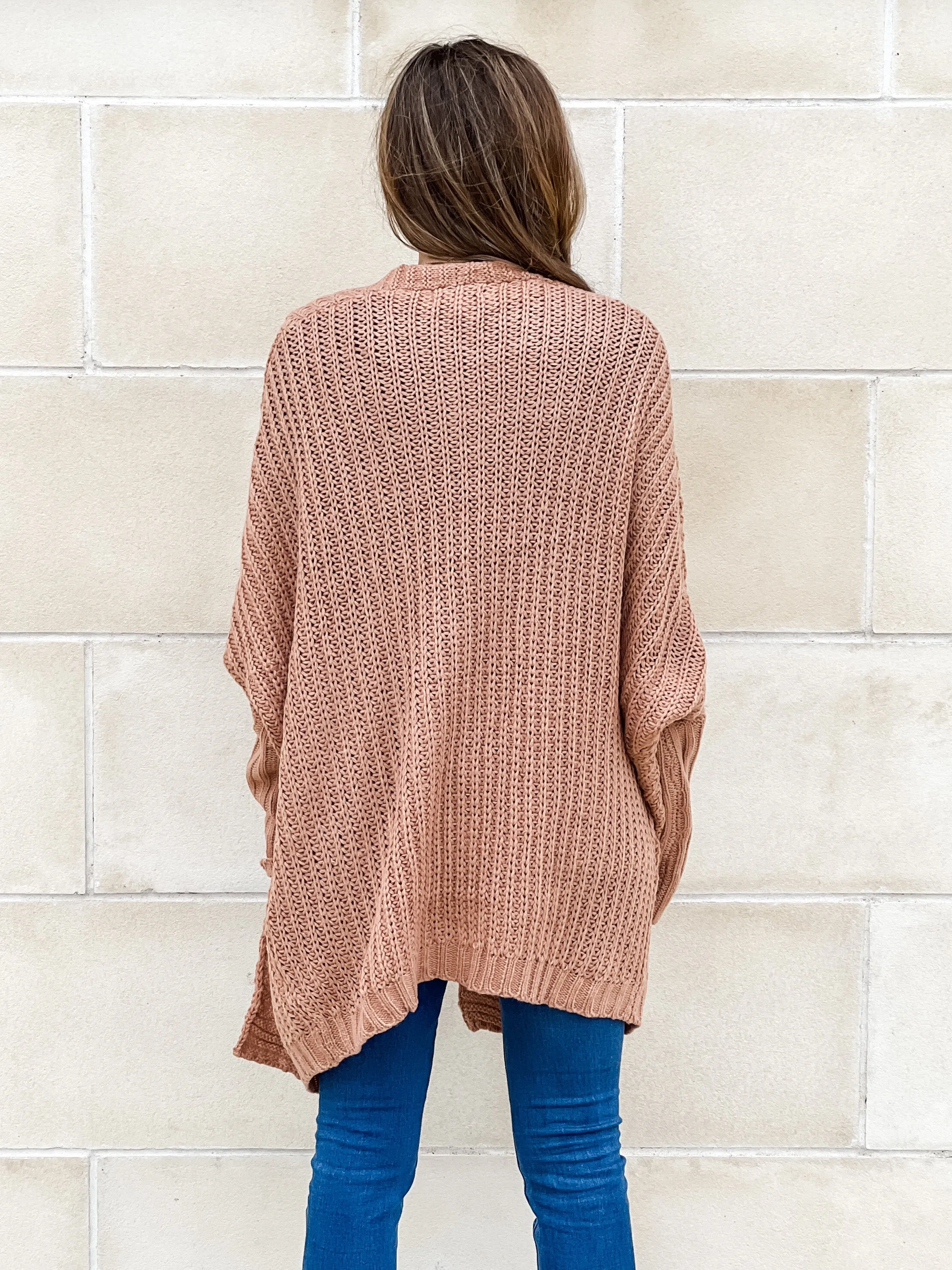 Solid Sweater Cardigan